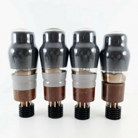 4 X CV1503 / KT33C TUBE. SMOKED GLASS. 1954 MO VALVE COMPANY PRODUCTION. CK  ENA
