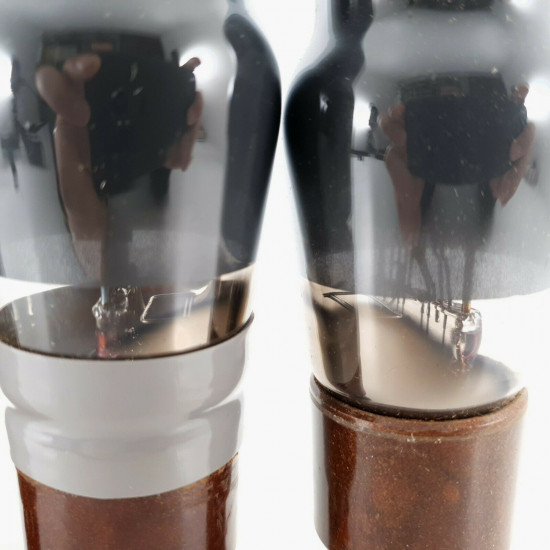 4 X CV1503 / KT33C TUBE. SMOKED GLASS. 1954 MO VALVE COMPANY PRODUCTION. CK  ENA