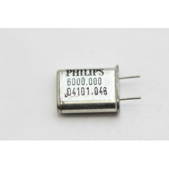 CRYSTAL OSCILLATOR PHILIPS 6000KHZ 04101.048 NOS 1PC. C602U3F230916