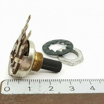 POTENCIOMETRO CARBON CESA POTENTIOMETER 10K LIN S/I - W/O. 1PC. P18U5