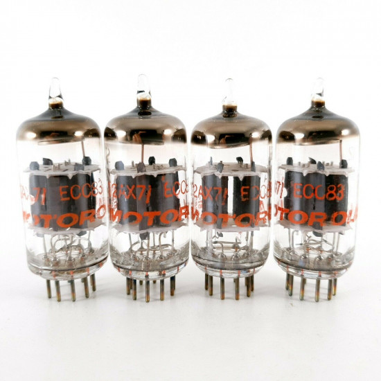 4 X 12AX7 TUBE. MOTOROLA BRAND. GE PRODUCTION. CA  ENA