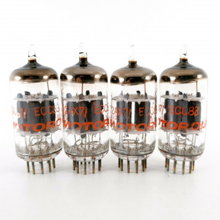 4 X 12AX7 TUBE. MOTOROLA BRAND. GE PRODUCTION. CA  ENA