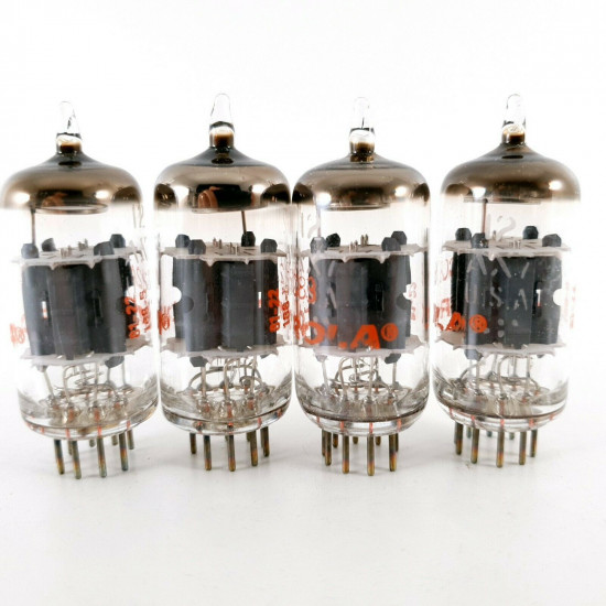 4 X 12AX7 TUBE. MOTOROLA BRAND. GE PRODUCTION. CA  ENA