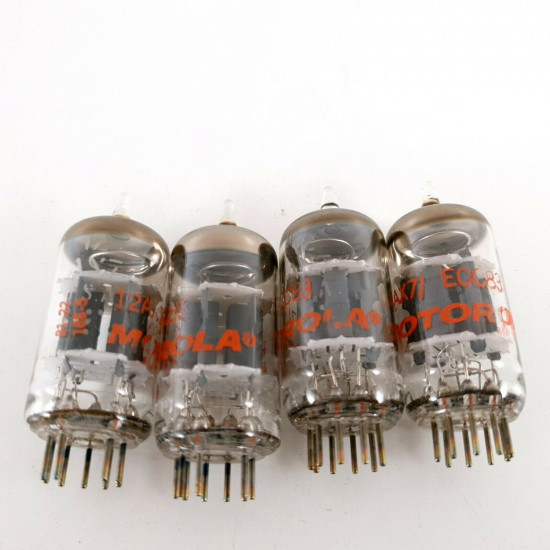 4 X 12AX7 TUBE. MOTOROLA BRAND. GE PRODUCTION. CA  ENA