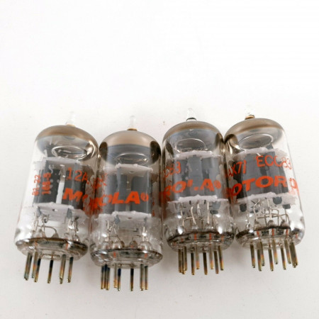 4 X 12AX7 TUBE. MOTOROLA BRAND. GE PRODUCTION. CA  ENA