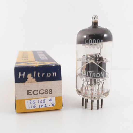 1 X ECC88 HALTRON TUBE. 1960s PROD. 126/116% CF  ENA