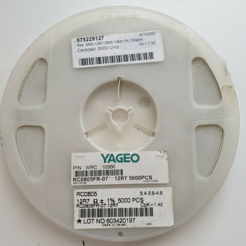 10 x 12.7R 1/8W 1% 100PPM SMD YAGEO RESISTOR. (R480) CA395U5000F300721