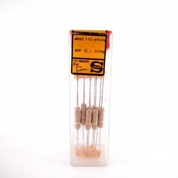 10 X 1W 390K 5% VINTAGE PHILIPS RESISTOR. PHILIPS SERVICE. NOS RESISTOR. CQ  ENA