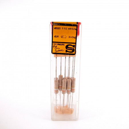 10 X 1W 390K 5% VINTAGE PHILIPS RESISTOR. PHILIPS SERVICE. NOS RESISTOR. CQ  ENA