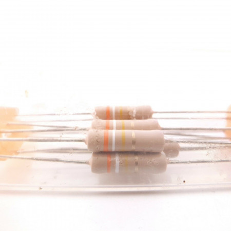 10 X 1W 390K 5% VINTAGE PHILIPS RESISTOR. PHILIPS SERVICE. NOS RESISTOR. CQ  ENA