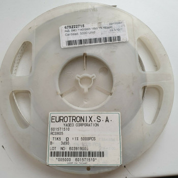 10 x 71.5K 1/8W 1% 100PPM SMD EUROTRONIX RESISTOR. (R460) CA395U2000F290721