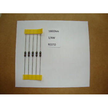 RESISTOR. 1/4W 180R 180Ohm 5% *8 PC* NEW