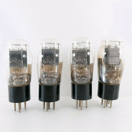 4 X TU430 TUBE. ZENITH BRAND. INVERTED SQUARE GETTER. CJ  ENA