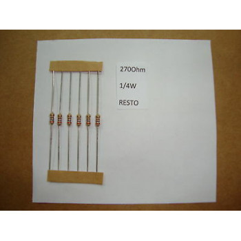 RESISTOR. 1/4W 270R 270Ohm 5% *8 PC* NEW