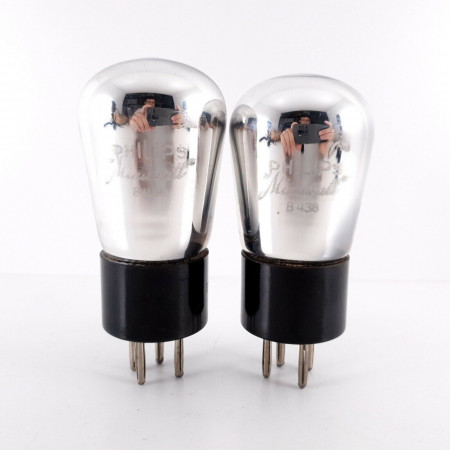 2 X B438 PHILIPS-MINIWATT TUBE. 1950s PROD. NOS/NIB. AK  ENA