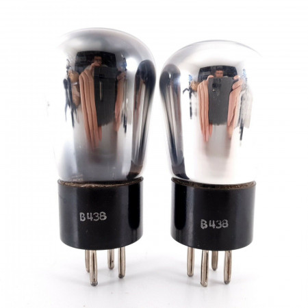 2 X B438 PHILIPS-MINIWATT TUBE. 1950s PROD. NOS/NIB. AK  ENA