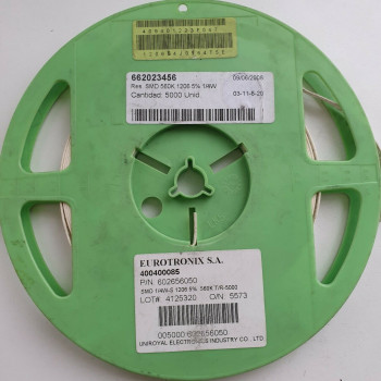 10 x 560K 1/4W 5% SMD EUROTRONIX RESISTOR. (R420) CA395U3500F280721