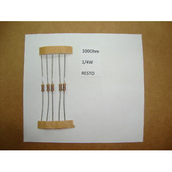 RESISTOR. 1/4W 100R 100Ohm 5% *8 PC* NEW