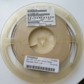 10 x 422R 1/8W 1% 100PPM SMD PANASONIC RESISTOR. (R422) CA395U3500F280721