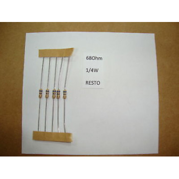 RESISTOR. 1/4W 68R 68Ohm 5% *8 PC* NEW