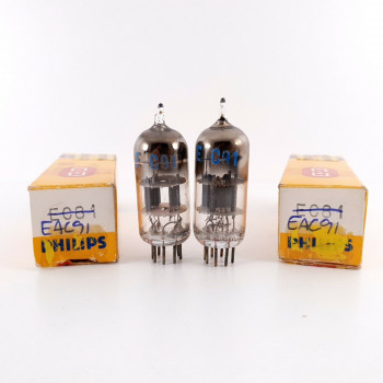 2 X EAC91 PHILIPS TUBE. NOS. AH  ENA