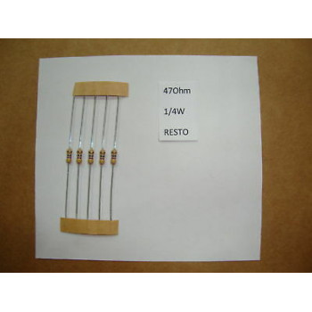 RESISTOR. 1/4W 47R 47Ohm 5% *8 PC* NEW