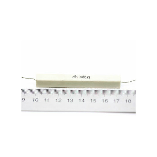 CEMENTED CERAMIC RESISTOR 560 OHM 15W DH AXIAL NOS (New Old Stock) *1PC* U30
