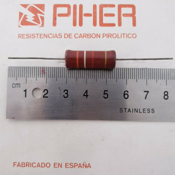 1 X 2W 3,9K 3.9K 3K9 5% 1970s VINTAGE PIHER RESISTOR. NOS. C1815U160F280121