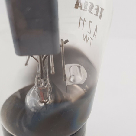 1 X AZ11 TESLA TUBE. GREY PLATES. 1950s PRODUCTION. 108/106% CX  ENA