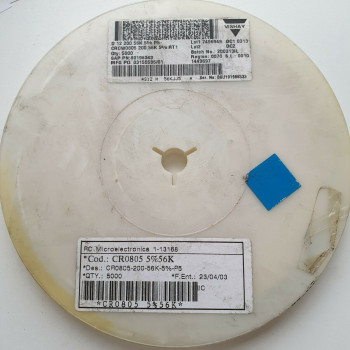 10 x 56K 1/8W 5% 200PPM SMD VISHAY RESISTOR. (R428) CA395U5000F280721