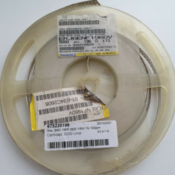 10 x 196R 1/8W 1% 100PPM SMD PANASONIC RESISTOR. (R430) CA395U2500F280721