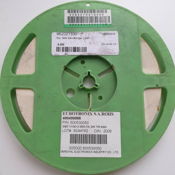 10 x 30K 1/10W 5% SMD EUROTRONIX RESISTOR. (R433) CA395U5000F280721