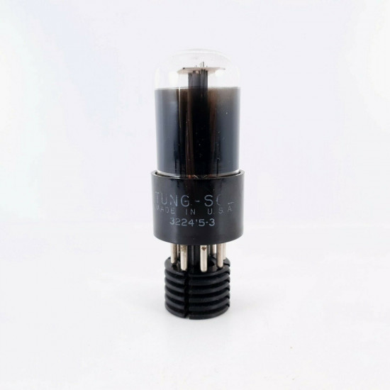 1 X 6SL7GT TUNGSOL TUBE. BLACK RING. ROUND PLATES. RECTANGULAR GETTER.  CQ  ENA