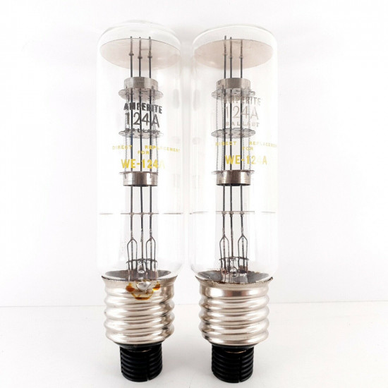 2 X 124A AMPERITE TUBE. NOS. AK  ENA