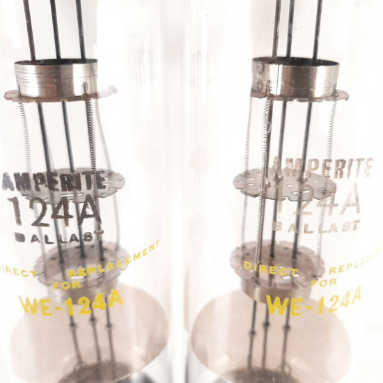 2 X 124A AMPERITE TUBE. NOS. AK  ENA