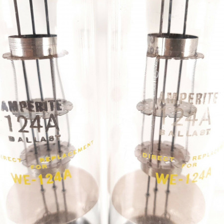 2 X 124A AMPERITE TUBE. NOS. AK  ENA