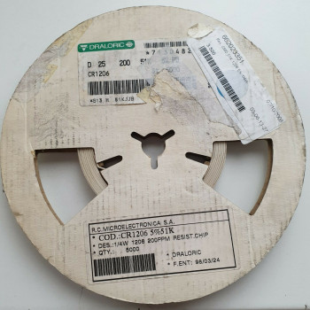 10 x 51K 1/4W 5% 200PPM SMD DRALORIC RESISTOR. (R437) CA395U600F280721