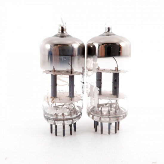 2 X 12AT7 /ECC81 MARCONI TUBE. COPPER RODS. NOS/NIB MATCHED PAIR. AK  ENA
