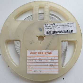 10 x 174R 1/4W 1% 100PPM SMD RESISTOR. (R439) CA395U2000F280721