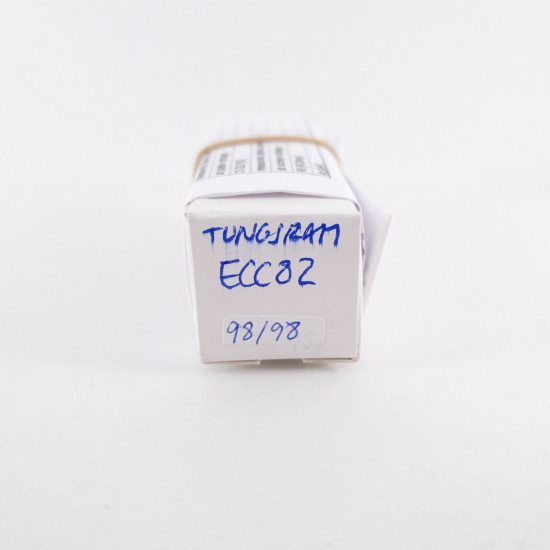 1 X ECC82 TUNGSRAM TUBE. 1960s PROD. BALANCED TRIODES 98/98%. CF  ENA