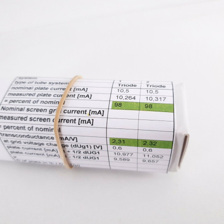 1 X ECC82 TUNGSRAM TUBE. 1960s PROD. BALANCED TRIODES 98/98%. CF  ENA