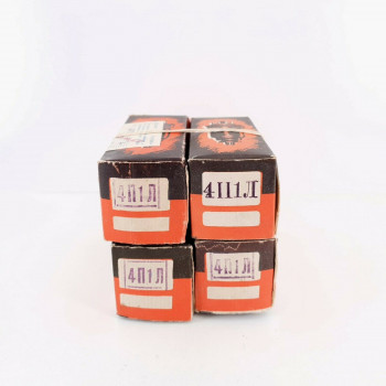 4 X 4П1Л / 4P1L SVETLANA TUBE. PENTODE. 1959-61 RUSSIAN PRODUCTION. CQ  ENA