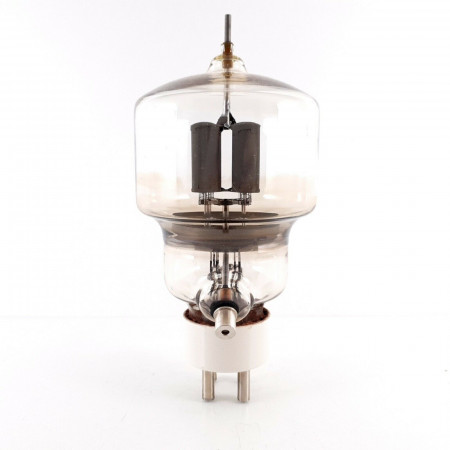 1 X 304TL / VT129 EIMAC TUBE. MODERN PLATES. 1950s. USED. 7U  ENA