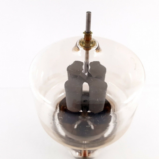 1 X 304TL / VT129 EIMAC TUBE. MODERN PLATES. 1950s. USED. 7U  ENA