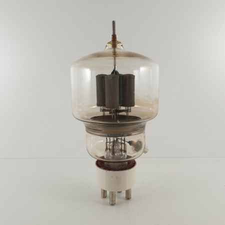 1 X 304TL / VT129 EIMAC TUBE. MODERN PLATES. 1950s. USED. 7U  ENA