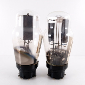 2 X AZ1 MINIWATT TUBE. GREY PLATES. 1950s PRODUCTION. NOS. AK  ENA