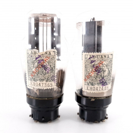 2 X AZ1 MINIWATT TUBE. GREY PLATES. 1950s PRODUCTION. NOS. AK  ENA