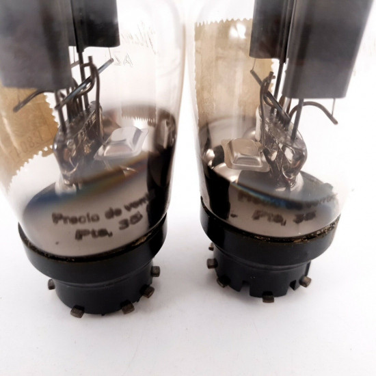 2 X AZ1 MINIWATT TUBE. GREY PLATES. 1950s PRODUCTION. NOS. AK  ENA
