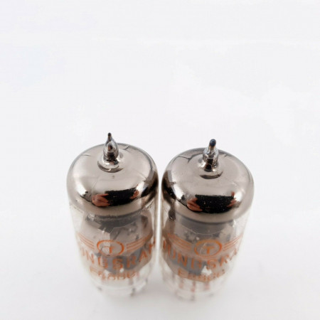 2 X E88CC TUNGSRAM TUBE. GREY PLATES. ORANGE LOGO. CK  ENA