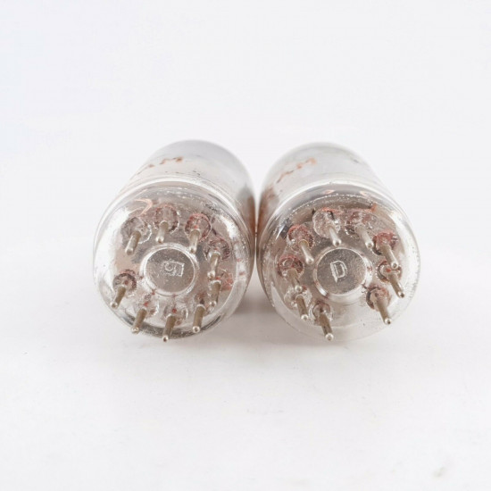 2 X E88CC TUNGSRAM TUBE. GREY PLATES. ORANGE LOGO. CK  ENA